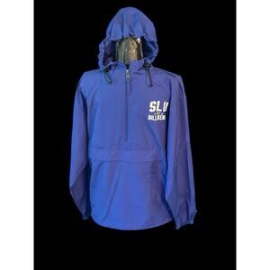 St. Louis Billikens NCAA 1/2 Zip Champion Pullover Windbreaker Hooded Size Small